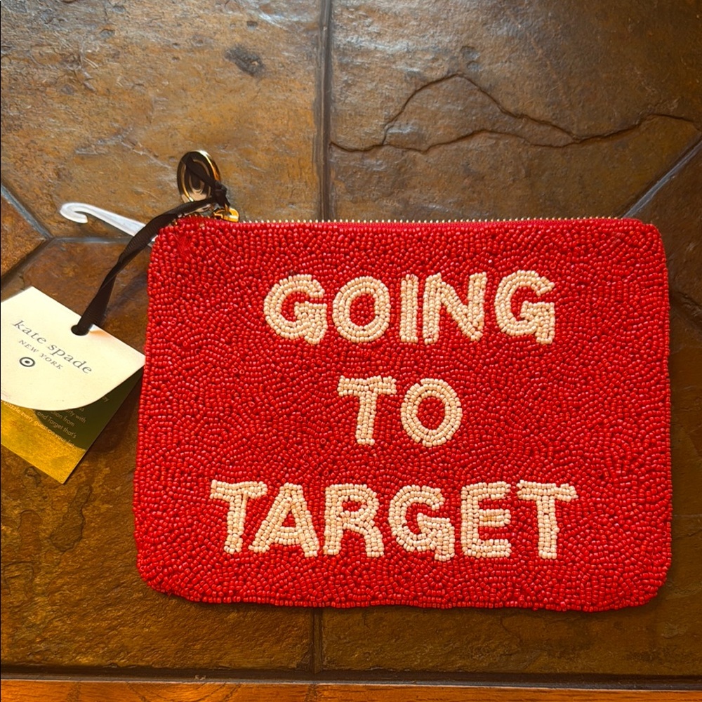 Kate Spade Red Beaded Clutch - NWT